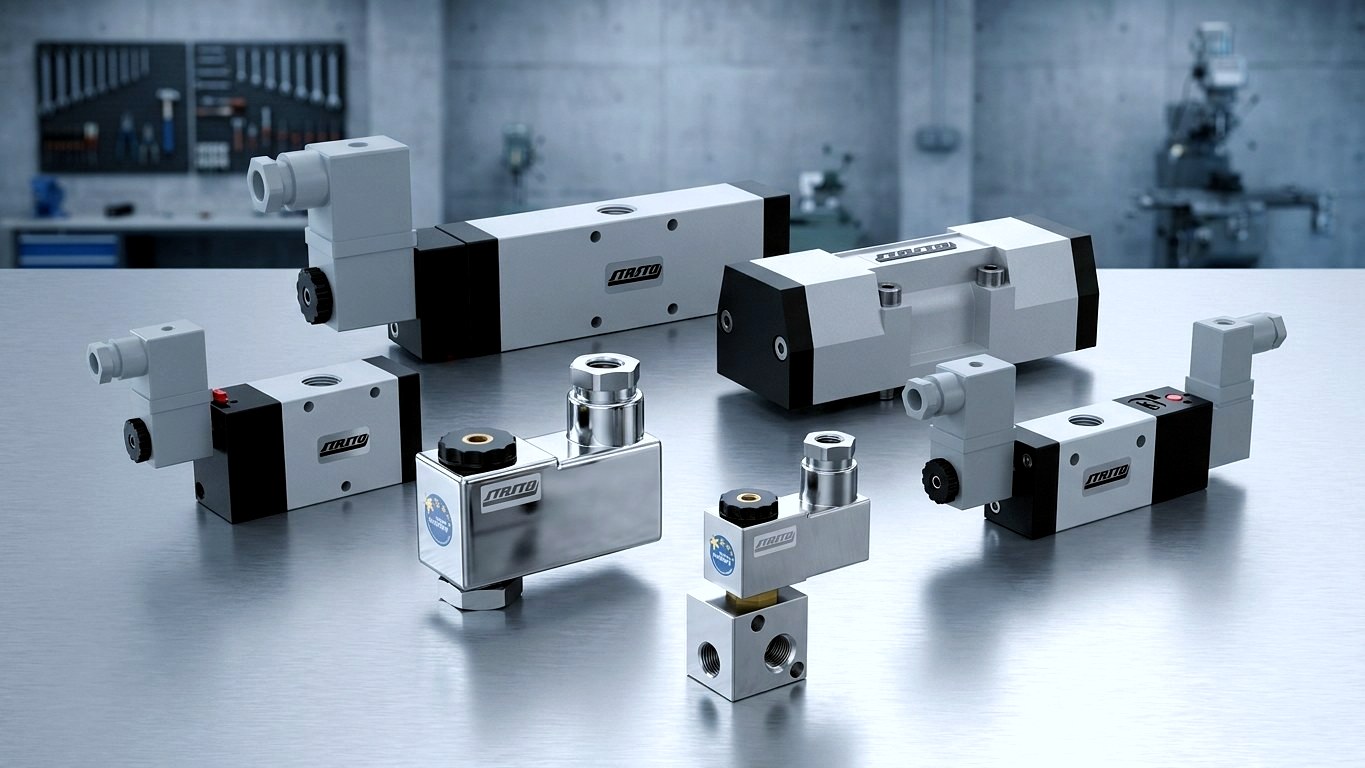 5/2-Wegeventile – Pneumatik-Magnetventile für doppeltwirkende Zylinder
