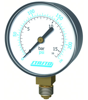 Manometer z Bourdonovo cevjo MA001-40B-10-D