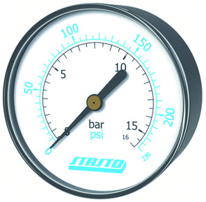 Manometer z Bourdonovo cevjo MA001-40R-4-D