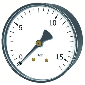 Manometer z Bourdonovo cevjo MA001-50R-6