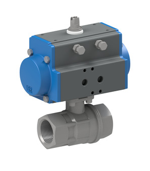Krogelna pipa s pnevmatskim rotacijskim pogonom BAB1-004-SSTV-D0B-ABS51-C001-22-C002-31-6