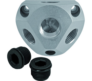 Verteiler 1x3/4", 3x1/2"