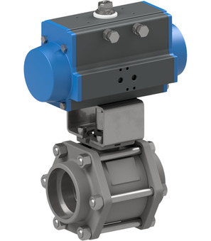 Ball valve with pneumatic actuator BAC5-012-SSTV-S0