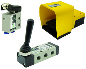 Way-valves - mechanically / manually, logic units