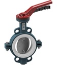 Absperrklappe mit Handhebel Serie BUW4-DSTS-L