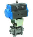 Ball valve with pneumatic actuator Series BA175-S