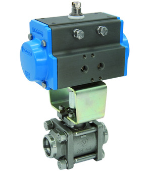 Kugelhahn mit Druckluftdrehantrieb Serie BA175-S