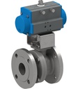 Flanged ball valve with pneumatic actuator Series BA178-D0-A