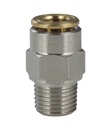 Straight male stud fitting Series PM12C