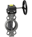 Absperrklappe mit Handgetriebe Serie BUW-SSR-G