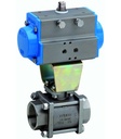 Ball valve with pneumatic actuator Series BA138