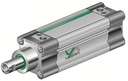 Profile magnetic cylinder with hollow piston-rod Series PC18