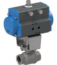 Ball valve with pneumatic actuator Series BA069-D