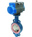 Leptir ventil s pneumatskim rotacijskim pogonom Serija BUW6-DSC-D2