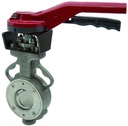 Absperrklappe mit Handhebel Serie BUW9-SSRS-L-A