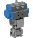 Ball valve with pneumatic actuator Series BA091-D0B/D01
