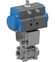 Ball valve with pneumatic actuator Series BA033-D0-A