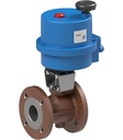 Flanged ball valve with electrical actuator Series BA040