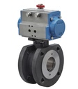 Flanged ball valve with pneumatic actuator Series BA353