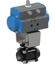 Ball valve with pneumatic actuator Series BA028-A