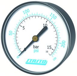 Manometer z Bourdonovo cevjo MA001-50R-4-D