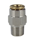 Straight male stud fitting PM12C-06-M6X1-N